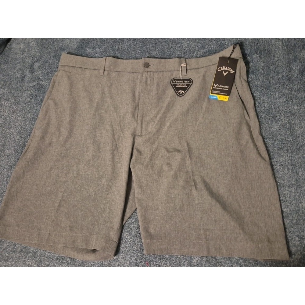 Callaway Men's Gray Shorts Size 42 Flex Fabric Performance Nwt Golf $60 Msrp
